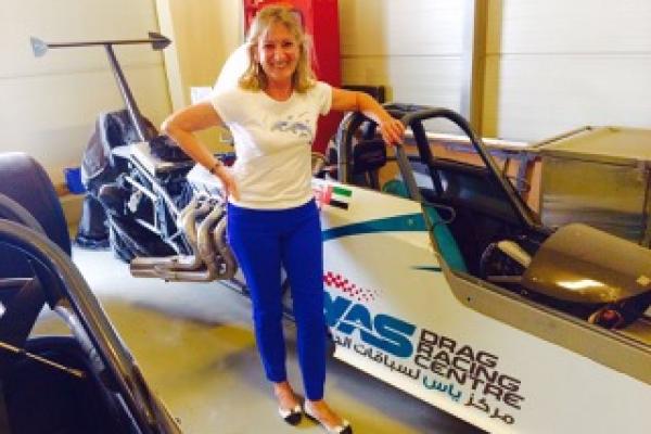 Marie-Claude à Yas Marina